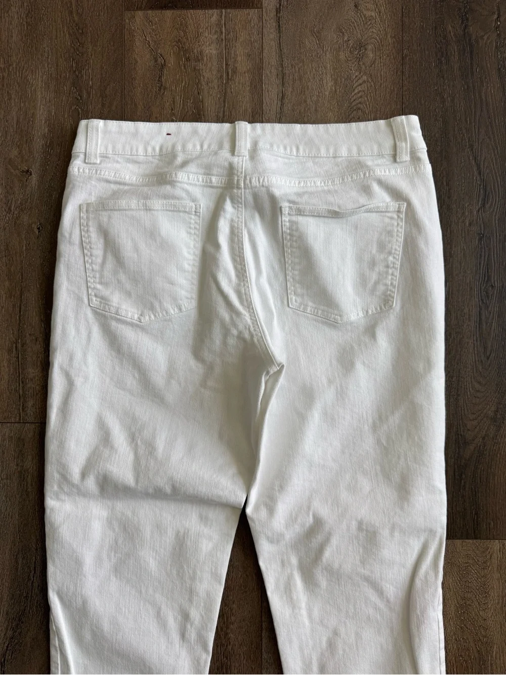 Talbots Women’s White Straight-Leg Jeans Size 12